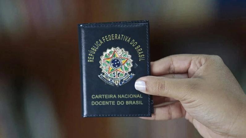 A Carteira Nacional Docente do Brasil. Foto: MEC/Divulgação