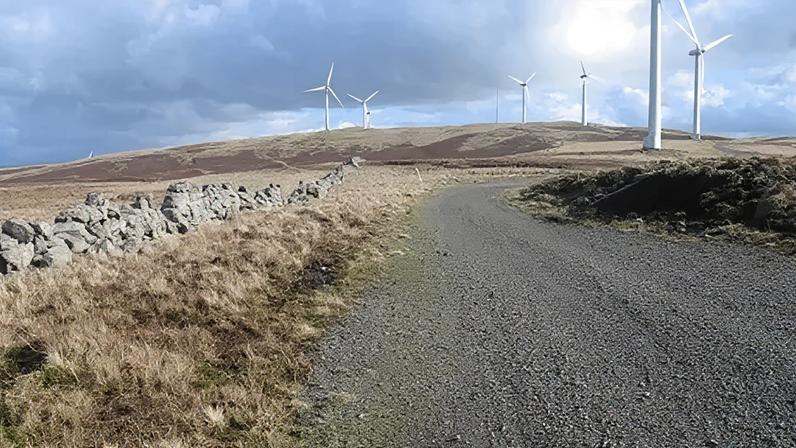 The original Hare Hill wind farm is one of the oldest in Scotland