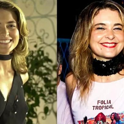 Claudia Abreu celebra folia com look inspirado em Laura de Celebridade