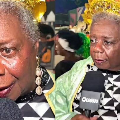 Conceição Evaristo, homenageada pela Império Serrano, fala ansiedade no desfile