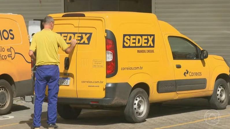 Em crise financeira histórica, Correios abrem prazo para funcionários pedirem demissão — Foto: Jornal Nacional/ Reprodução