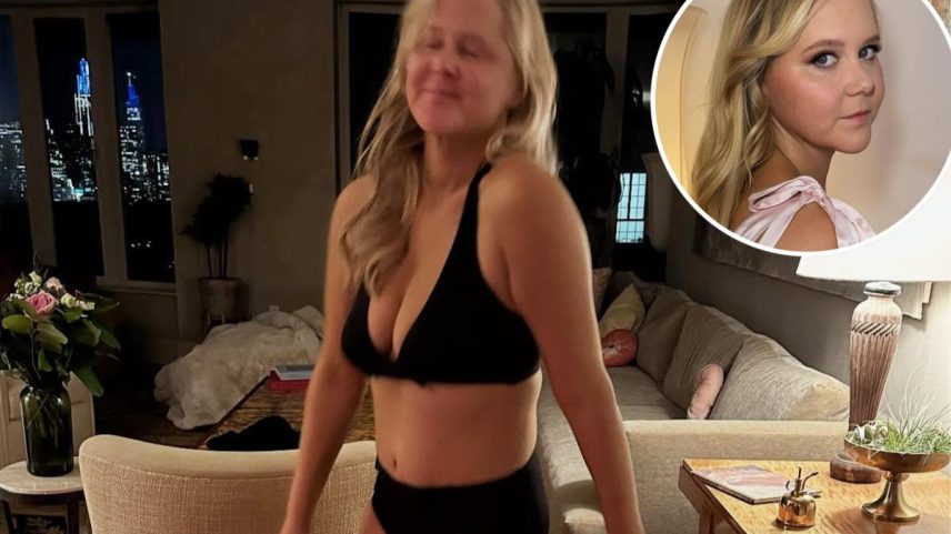 Amy Schumer, recém solteira, defende exibir perda de peso nas redes