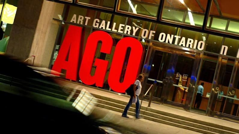 The main entrance to the Art Gallery of Ontario in Toronto