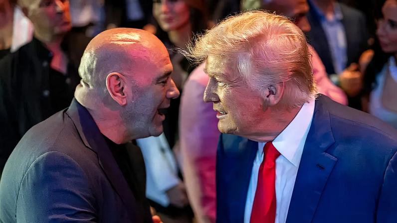 Dana White (CEO do UFC) com o presidente Donald Trump (Reprodução Instagram White House)