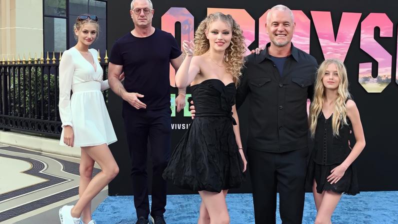Eric Dane (pictured here with his daughters, Billie and Georgia, in Los Angeles in 2024) recorded his last words to his girls before his death.