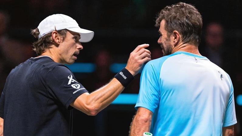 Alex de Minaur e Stan Wawrinka (Foto: ABN AMRO Open)