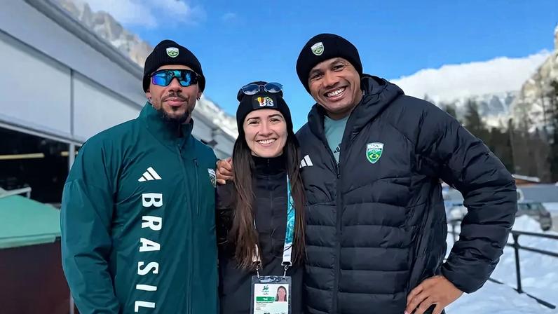 Primeiros membros da delegação brasileira já estão em Cortina D'Ampezzo (Foto: Helena Petry/ COB)