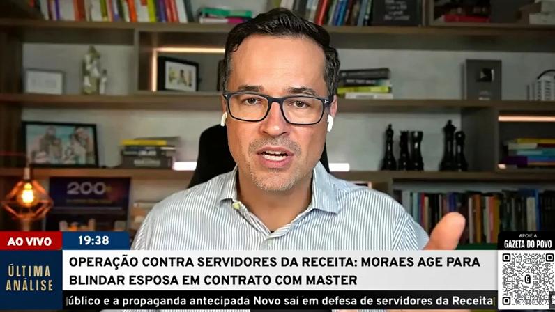 Ex-procurador Deltan Dallagnol protocola pedido de investigação de Alexandre de Moraes, como relator do inquérito das fake news. (Foto: Reprodução de YouTube/Gazeta do Povo)