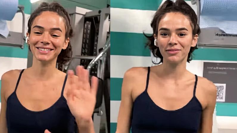Bruna Marquezine em treino — Foto: Reprodução/Instagram