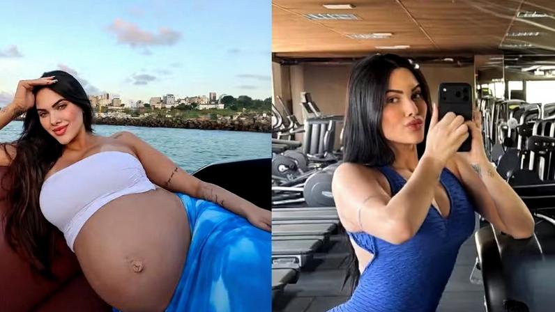 Emily Garcia perde 16 kg após parto e orienta não se comparar