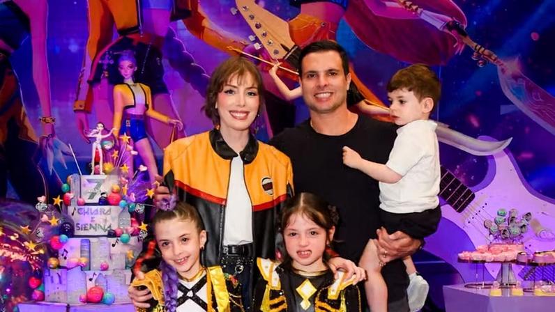 Filhas de Fabi Justus ganham festa de 7 anos com K-pop e cenografia exclusiva