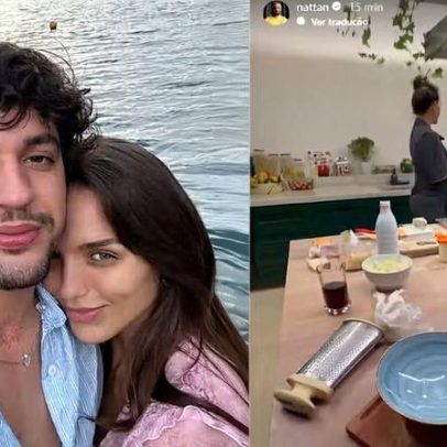 Nattan e Rafa Kalimann passam noite em casa e descrevem como melhor programa