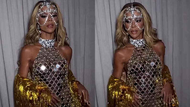 Brunna Gonçalves brilha como musa do Baile de Máscaras do Fairmont Rio — Foto: Reprodução/Instagram