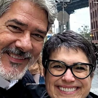 Sandra Annenberg celebra estreia de William Bonner no Globo Repórter