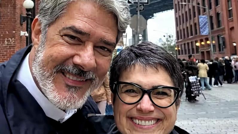 Sandra Annenberg e William Bonner — Foto: Reprodução/Instagram