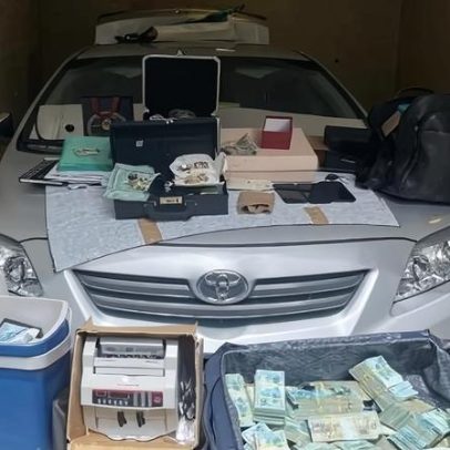 PF encontra R$ 1,2 milhão em mala e cooler de sobrinho de ex-senador