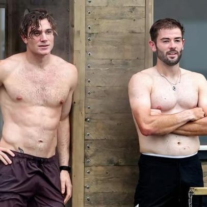 Draper e Fearnley mergulham em água gelada no Mar do Norte, em Oslo