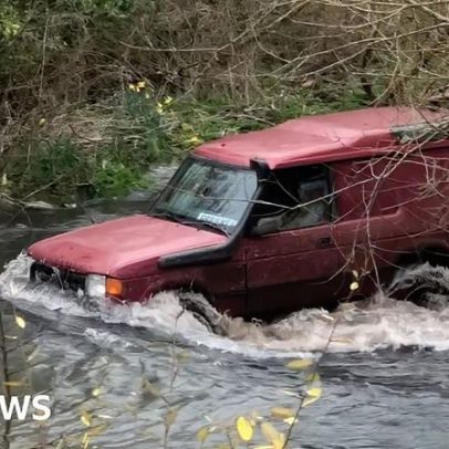 Raros rios de calcário permitem uso legal de 4x4 para lazer