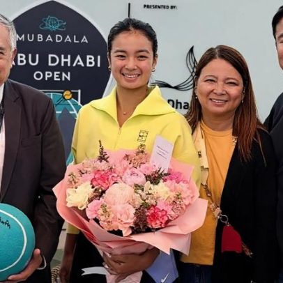Alex Eala avança às quartas em Abu Dhabi após receber flores do embaixador