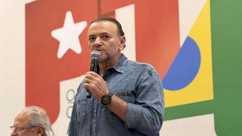 Edinho Silva, presidente nacional do PT, durante evento que celebra os 46 anos do partido, em Salvador - Isa Conzi/PT