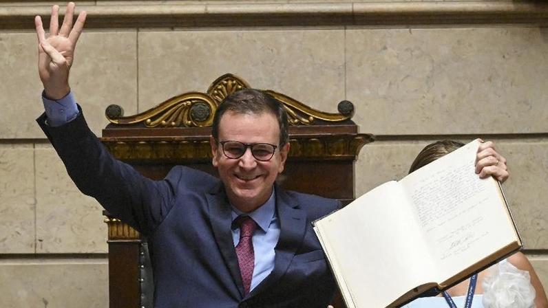 Eduardo Paes (PSD) na posse de seu quarto mandato à frente da Prefeitura do Rio