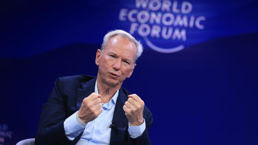 Former Google boss Eric Schmidt got the rumor mill going at Davos in January.