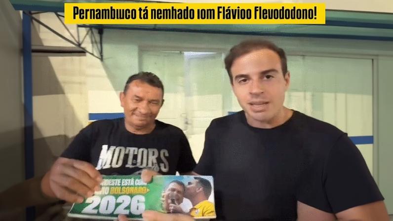 Ex-ministro do Turismo do governo Bolsonaro, Gilson Machado, posta vídeo em apoio a Flávio