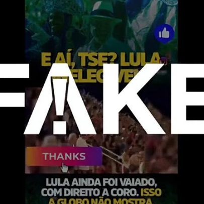 Vídeo manipulado mostra público na Sapucaí gritando Lula ladrão