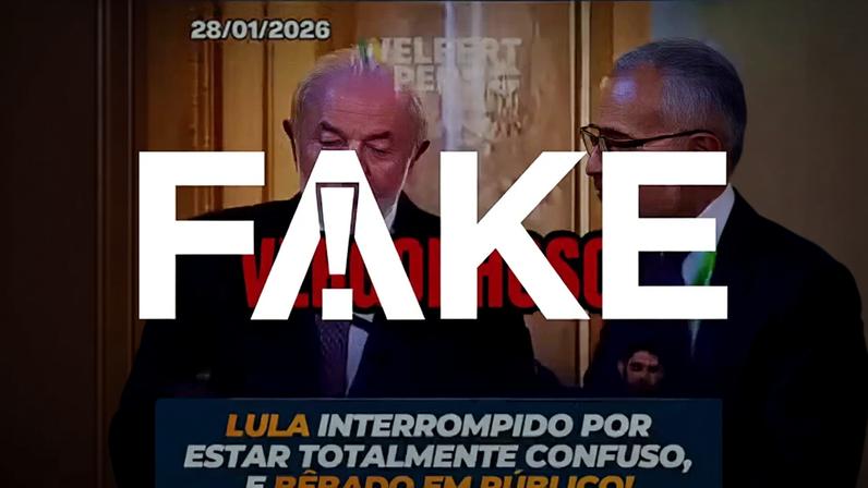 Lula foi interrompido para esperar posicionamento de intérprete — Foto: g1