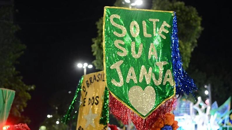 Fantasia da Acadêmicos de Niterói faz referência a Janja