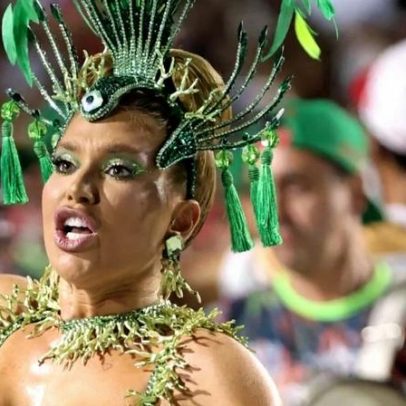 Virgínia revela corpo machucado após 1º ensaio técnico na Sapucaí para o Carnaval 2026