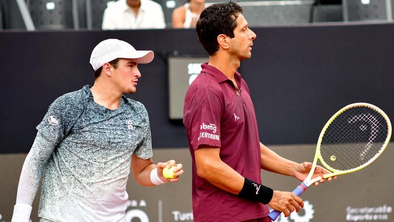 Fonseca e Melo salvam match-point e vão à final de duplas no Rio Open