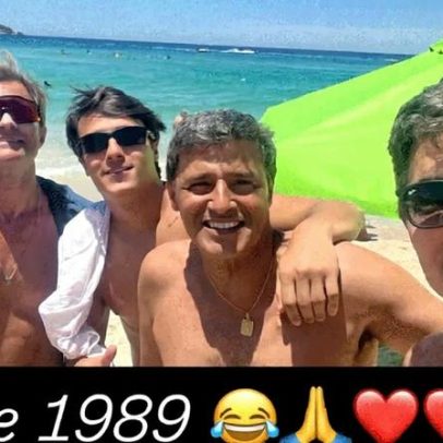 Claudio Heinrich se reúne com antigos colegas de escola