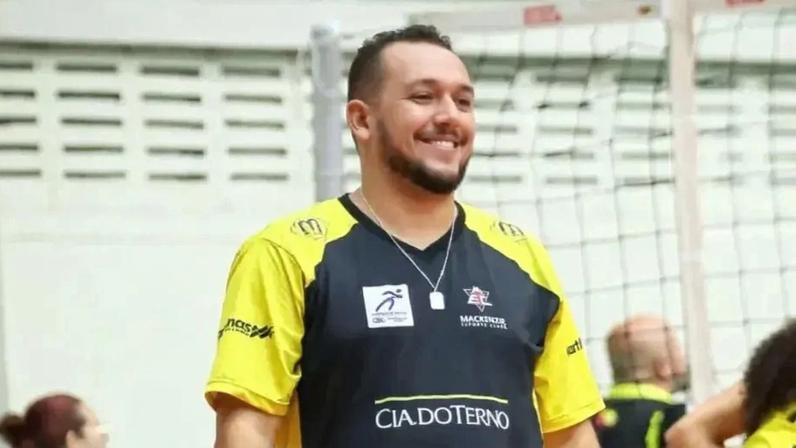 Gabriel Leite, técnico do Mackenzie (Foto: Reprodução)