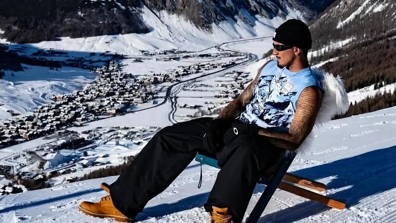 Gabriel Medina está em Livigno, uma das sedes dos Jogos Olímpicos de Inverno (Foto: Reprodução/ Instagram)