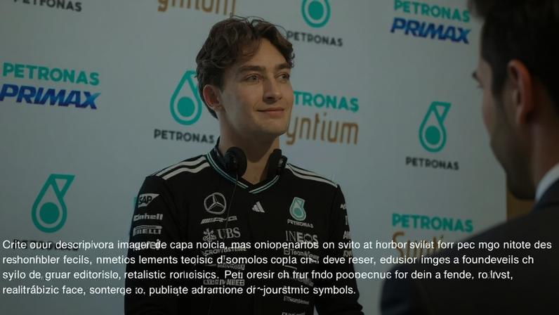 George Russell durante coletiva pré GP de São Paulo (Foto: Divulgação Mercedes)