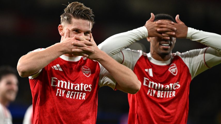 Gyokeres - Arsenal x Atlético de Madrid - Champions League — Foto: Stuart MacFarlane/Arsenal FC via Getty Images