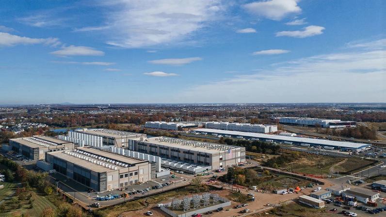 A Microsoft data center in Aldie, Virginia, on Tuesday, October 28th, 2025.