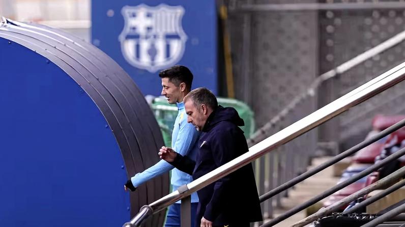 Barcelona de Lewandowski e Hansi Flick vai enfrentar o Albacete pela Copa do Rei — Foto: Getty Images