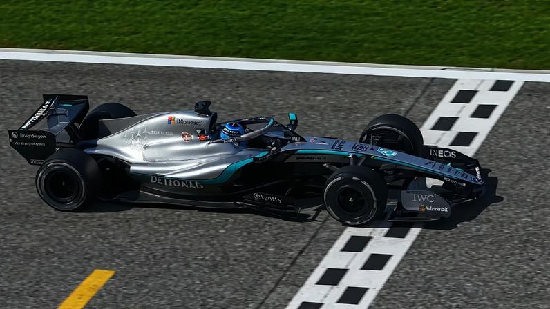 Mercedes se destaca na pré-temporada da Fórmula 1 — Foto: Mark Sutton - Formula 1/Formula 1 via Getty Images