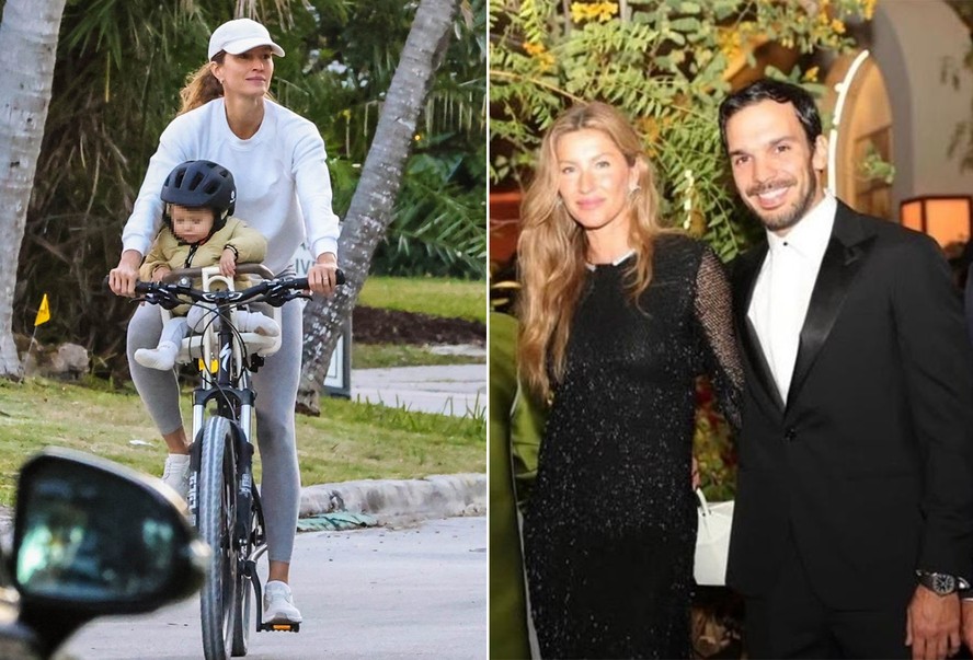 Gisele Bündchen exibe pela primeira vez aliança de casamento com Joaquim Valente — Foto: The Grosby Group
