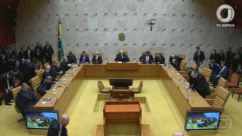 Na abertura do ano judiciário, Fachin defende prioridade para código de conduta do STF e diz que é momento de 'autocorreção' — Foto: Jornal Nacional/ Reprodução