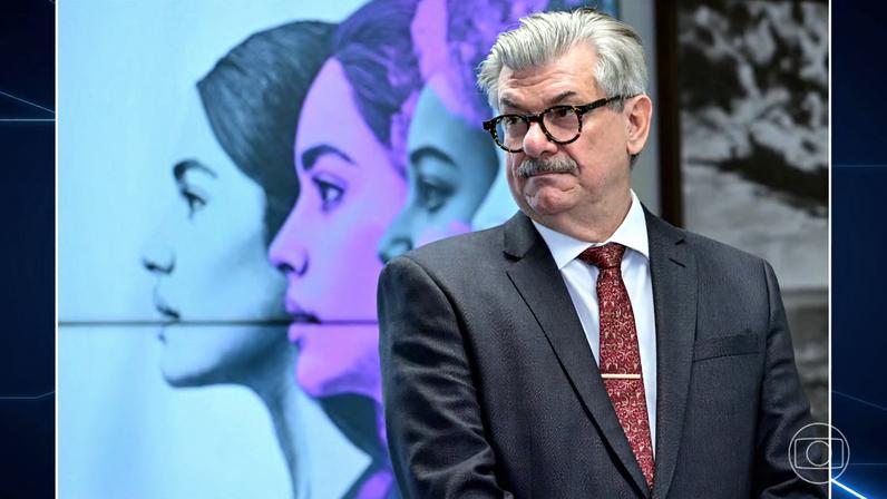 Em decisão unânime, STJ afasta o ministro Marco Buzzi, investigado por importunação sexual a duas mulheres — Foto: Jornal Nacional/ Reprodução