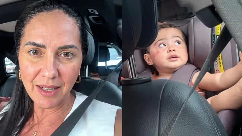 Graciele Lacerda explica mancha no rosto da filha e desmame de corticoide