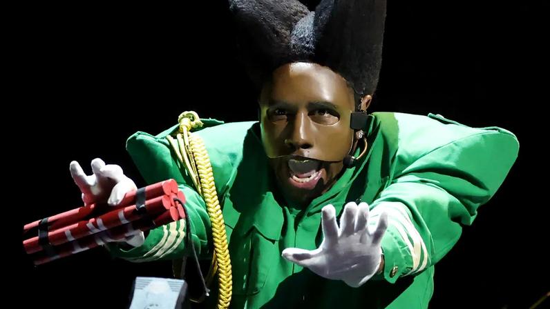 Tyler the Creator performs onstage at 2026 Grammys