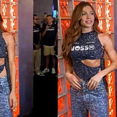 Grazi Massafera participa de folia em camarote na Sapucaí