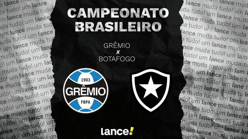 Grêmio x Botafogo pelo Campeonato Brasileiro (Arte/Lance!)