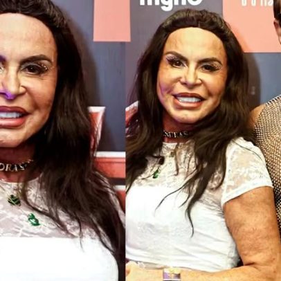 Gretchen usa coleira ao estilo Luma de Oliveira em bloco de Luísa Sonza em SP