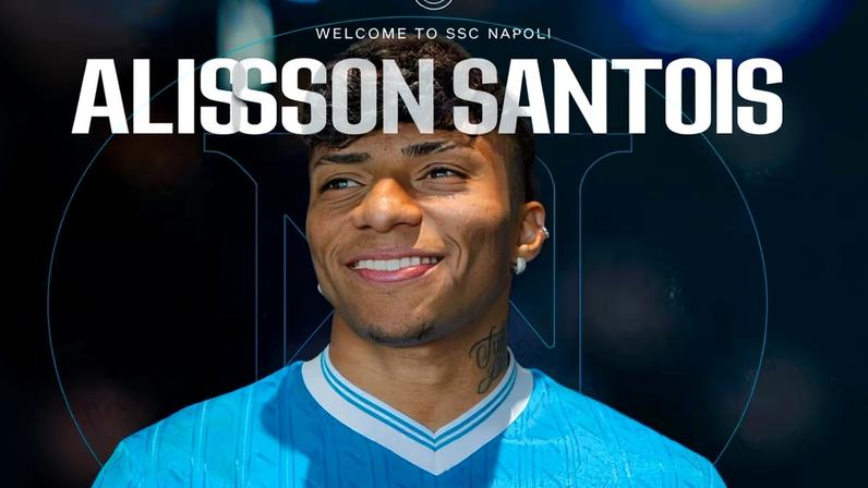 Alisson Santos vai jogar na Itália após bom momento no Sporting — Foto: Divulgação/Napoli