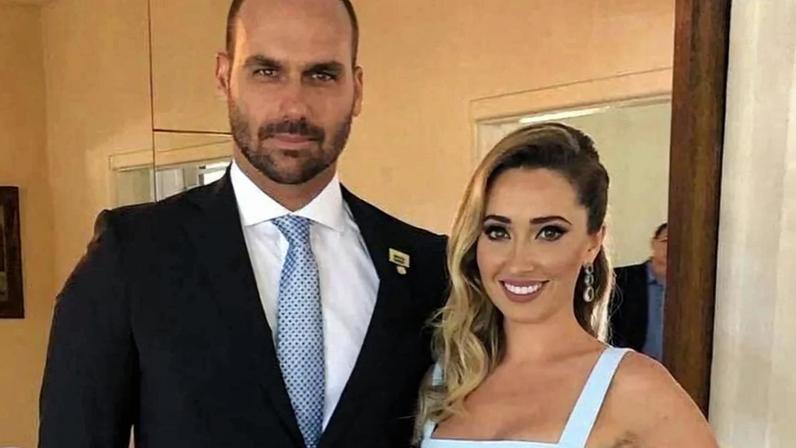 Eduardo e Heloisa Bolsonaro. Foto: Reprodução